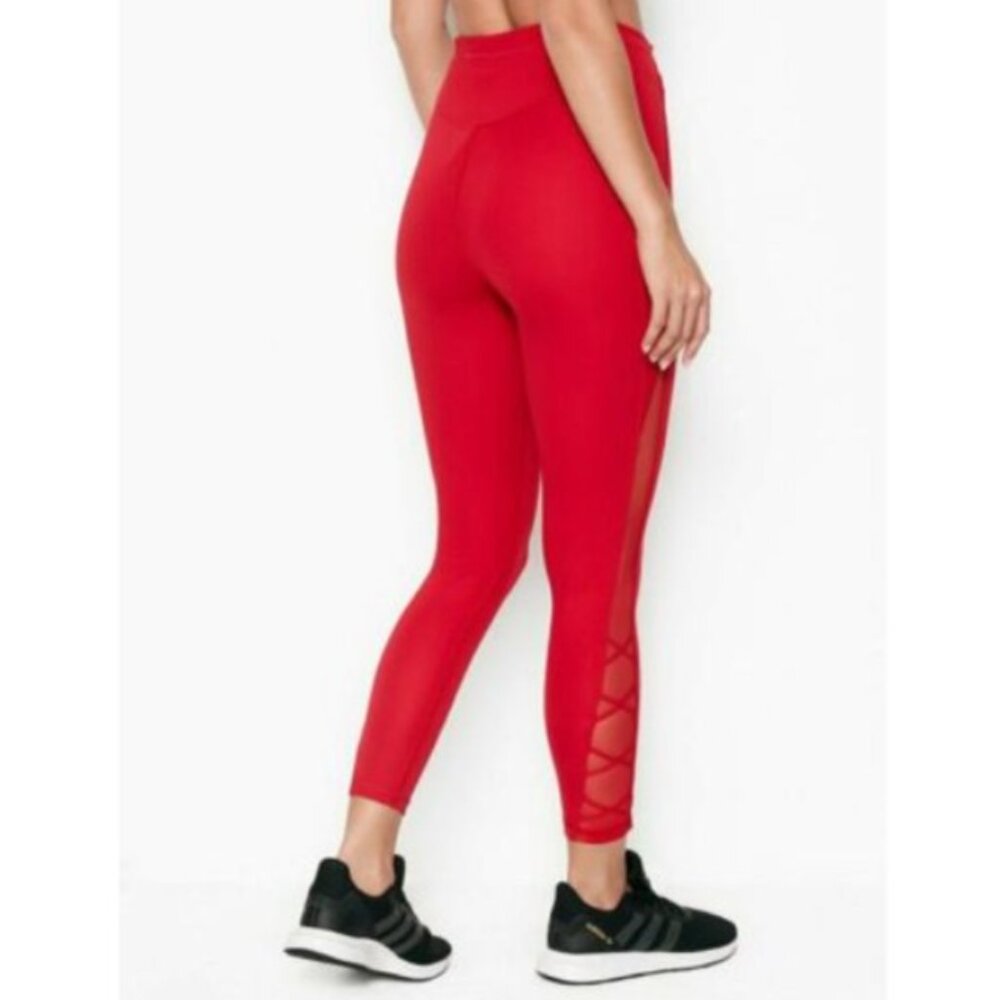 NWT Victoria's Secret Incredible Essential Legging high rise 7/8 in‎ red 12